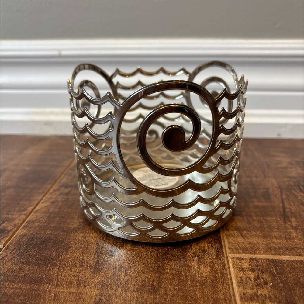 Bath & Body Works Metallic Wave Candle Holder